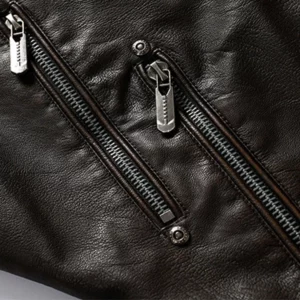 Premium Quality Fashionable Leather Jacket for Men - Zippers