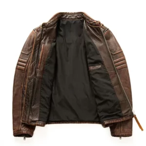 Stylish Leather Jacket for Men - Front View