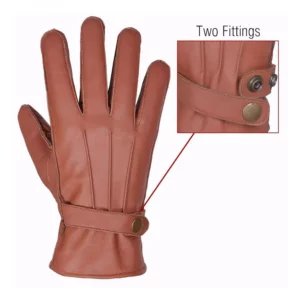 OEM Sheepskin Full Finger Unlined Driving Leather Gloves